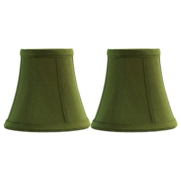 Urbanest Olive Green Silk Bell, Olive Green Lamp
