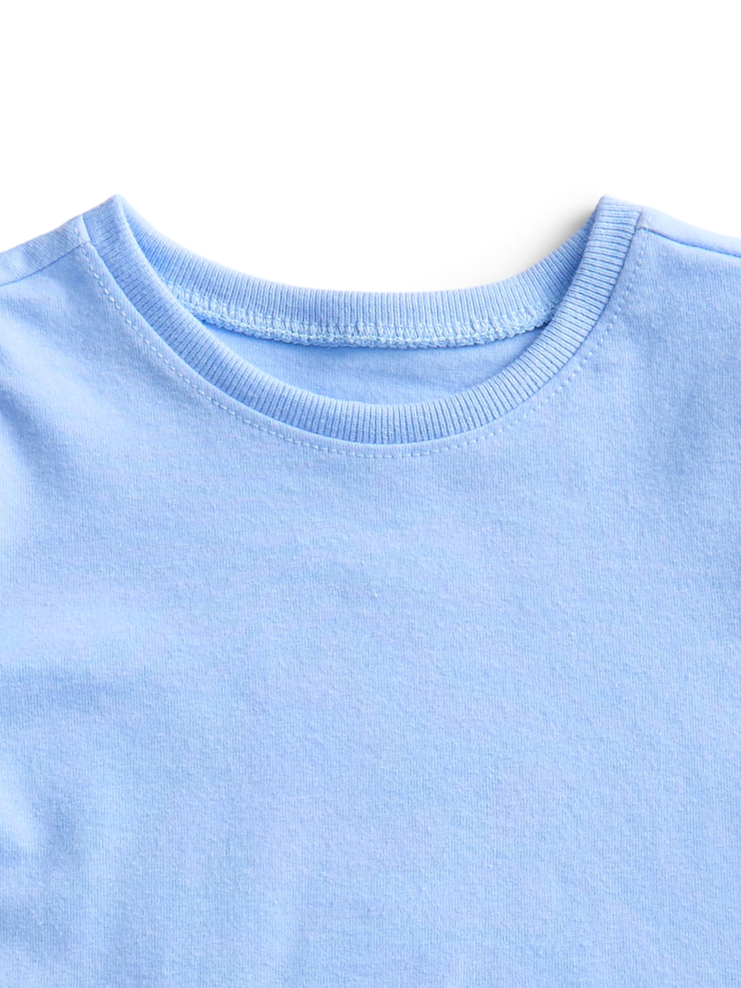 Wonder Nation Baby Girls Short Sleeve Tees, 3-Pack, Sizes 0-24 Months