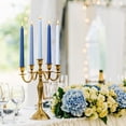 thumbnail image 3 of Taper Candles Viyffo Blue, 25 cm, juego de 12 unidades para bodas, sin perfume, 3 of 8