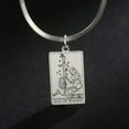 thumbnail image 2 of Tarot Necklace Snake Chain Choker Wand Minor Arcana Tarot Card Vintage Astrology, 2 of 8