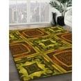 thumbnail image 3 of Ahgly Company Machine Washable Indoor Square Transitional Red Brown Area Rugs, 3' Square, 3 of 7