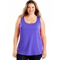 thumbnail image 2 of Just My Size Débardeur Femme Cool DRI Col Rond, 2X, Violet Pétale, 2 of 2