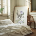 thumbnail image 2 of Raccoon, Forest Animals, Woodland Animals, Boho, Purple Flowers, Gender Neutral Nursery - Illustration Animal Watercolor Floral Whimsical Woodland Flowers Oak Framed Wall Art Print 18 x 24 inches, 2 of 12