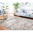 thumbnail image 3 of SAFAVIEH Alhambra Euphemia Floral Area Rug, Cream/Grey, 5'3" x 5'3" Square, 3 of 8