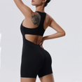 thumbnail image 4 of Body de Yoga con cremallera para mujer, ropa deportiva, conjunto de Yoga, ropa de gimnasio, chándal de entrenamiento de realce, mono deportivo de baile, 4 of 5