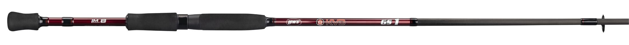 Lew's KVD Series Spinning Fishing Rod, 6-Foot 10-Inch Rod, Medium Power Extra Fast Action, Red