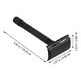 thumbnail image 2 of Dosaele Long Handle Double Edge Safety Razor for Men/Women - Black, 2 of 5