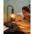 thumbnail image 6 of ONEWISH 15.75" Table Lamps Set of 2 with USB C and A Charging Port Fully Dimmable Bedside Lamp Nightstand Lamps with 2700K Black Gradient Bulb for Living Room Bedroom Dorm, 6 of 6