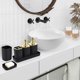thumbnail image 3 of Set de accesorios de baño XLHOMO Gorgeous, 10 piezas, negro/dorado, 3 of 6