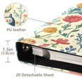thumbnail image 3 of FORMRS 3 Ring Photo Album 4"x6" Self Adhesive Large Capacity PU Leather Cover, Floral Animals, 3 of 8