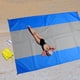 thumbnail image 3 of Esterilla de playa para exteriores, impermeable, ligera, plegable, portátil, de bolsillo, para picnic, grande, compacta, antiarena, de secado rápido, con 4 esquinas, 3 of 5