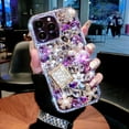 thumbnail image 5 of Compatible with iPhone 13 Pro Max Bling Glitter Case Luxury Cute Sparkle Rhinestone Diamond Girly Protective Phone Cover Case for Women Girl, 5 of 7