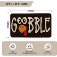 thumbnail image 3 of Artoid Mode Gobble Turkey Thanksgiving Doormat, Thanksful Fall Home Decor Low-Profile Switch Rug Door Mat Floor Mat for Indoor Outdoor 17x29 Inch, 3 of 6
