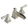 Brizo 65345LF-BN Vesi Bathroom Faucet Double Handle Widespread with Metal Lever Handles Brushed Nickel