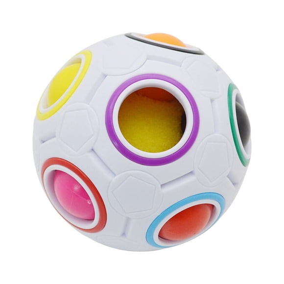 BRIGHTFUFU Juguetes de rompecabezas 3D de bolas de arcoíris, bolas educativas para el tiempo de juego inteligente de los niños