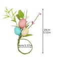 thumbnail image 3 of Return Pallets! Easter Napkin Rings Farmhouse Easter Eggs Napkin Ring Buckle Holders with Green Leaf for Spring, Holidays, Table Decor, Family Dinner, Weddings, Party(Easter Eggs), 3 of 8