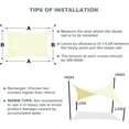 thumbnail image 5 of Rectangle Shade Sail With 95% Shading Rate, UV Block Protection For Outdoor Activities, Lightweight And Durable Design With Water Resistant Features, Ideal For Creating Privacy, 5 of 5
