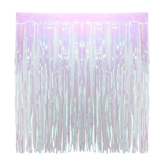 WORGEOUS Monster Birthday Party Foil Tinsel Curtain for Door Curtains