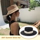 thumbnail image 2 of Sonducket Sombrero de paja de verano de ala ancha, informal, transpirable, para acampar, pescar, viajar, playa, moda, tapa plana, gorra protectora solar Sombreros Type1 NO1 Sonducket  AP012495-11, 2 of 6