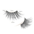 thumbnail image 5 of Natural Lashes Half Lashes Natural Look False Wispy Eyelashes Clear Band Lashes Pack 3D Faux Mink Lashes 7 Pairs C03, 5 of 16