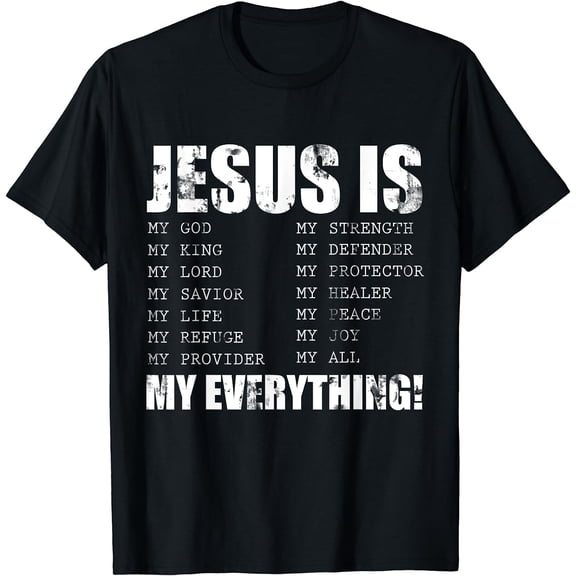 Christianity Jesus T-Shirt Black Small