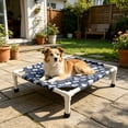thumbnail image 7 of Yhmxh Elevated Dog Bed, Cooling Raised Pet Cot with Removable Washable Cover and No-Slip Feet, Breathable Cooling Pet Bed for Small Dogs and Cats for Indoor and Outdoor Use, 7 of 7