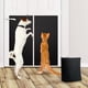thumbnail image 1 of Papel de lija de repuesto para rascador de uñas de perro, papel esmeril para gatos, papel de lija, para muebles de mascotas, protector para puerta y pared (12 x 15 pies, negro), 1 of 7