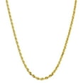 thumbnail image 5 of LoveBling 10K Yellow Gold 6mm Diamond Cut Rope Chain Necklace with Lobster Lock (20"), 5 of 5