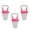 Hot Pink&White, variant on Magik 3 Pack Baby Food Feeder Fruit Silicone Nipple Teething Toy Soother Pacifier