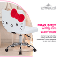 thumbnail image 6 of Impressions Vanity Hello Kitty Teddy Swivel Vanity Chair, Desk Chair with Adjustable Height (White), 6 of 9