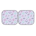 thumbnail image 7 of Naloa Purple Butterfly 2 Piece Foldable Car Sun Shades, Car Windshield Sunshade, Front Window Sunshade for Car, Truck, SUV - Large, 7 of 7