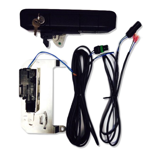 Fits 2005-2015 Toyota Tacoma Pop & Lock Tailgate Lock PL8550 Smart Combo; Locks Tailgate; Direct Fit; Manual and Power; Without Bolt Codeable Technology; Black; Plastic