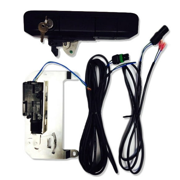 Fits 2005-2015 Toyota Tacoma Pop & Lock Tailgate Lock PL8550 Smart Combo; Locks Tailgate; Direct Fit; Manual and Power; Without Bolt Codeable Technology; Black; Plastic