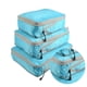 thumbnail image 3 of Inteprter Paquete de 3 bolsas de almacenamiento de equipaje de viaje de nailon impermeable, organizador de gran capacidad, accesorio de embalaje Almacenamiento y organización del hogar lago azul, 3 of 5