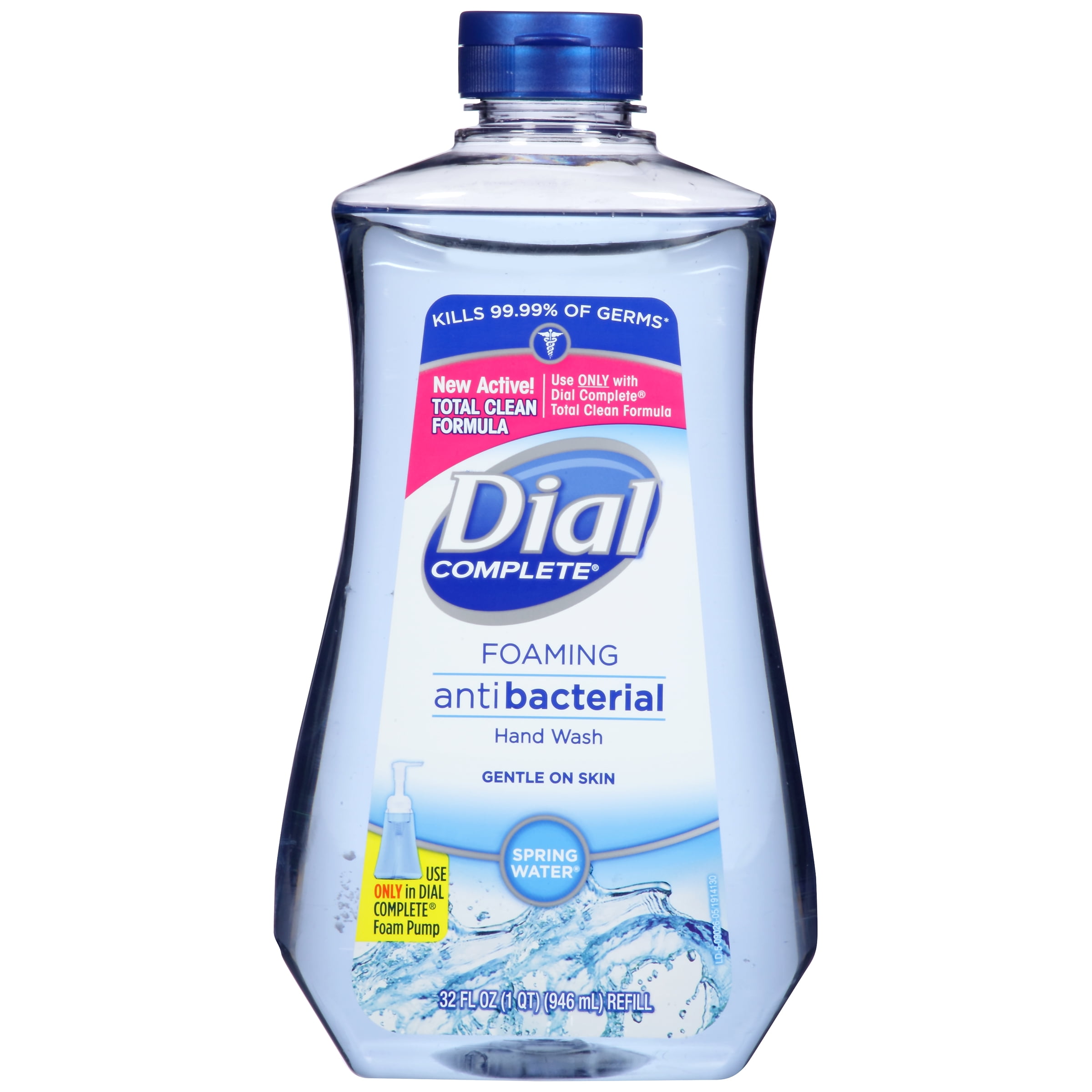 Dial Complete Antibacterial Foaming Hand Wash Refill, Spring Water, 32