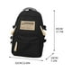 thumbnail image 4 of Wmhnj Mochila para porttil de 15 pulgadas con bolsillo antirrobo y portabotellas, ligera, de polister, ideal para la universidad, viajes y la oficina., 4 of 7