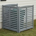 thumbnail image 5 of 3-Panel Outdoor Air Conditioner Fence  3-Section 32" W x 38" H Wooden Privacy Screen for Outside Garden Patio, 5 of 16