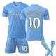 thumbnail image 1 of Nueva temporada Manchester City Home De Bruyne Niños Adultos Fútbol Soccer Jersey Trainin Jersey Suit # ldfs016-GREALISH NO.10-XL BmatwkZeng Bmatwk Jersey, 1 of 2