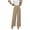 a-Khaki, variant on Womens Wide Leg Pants Barrel Baggy Pants High Waisted Casual Trousers