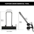 thumbnail image 6 of TUFFIOM Snow Pusher Shovel for Driveway with Wheels, 39" Wide Heavy Duty Push Snow Plow Shovel, Wheeled Rolling Snow Shovels for Snow Removal Adjustable Angle & Height Handle, 6 of 9
