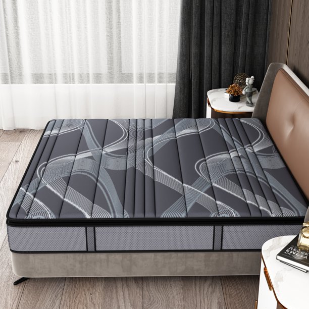 King mattress in a box,NISIEN 10 Inch Hybrid Mattress, Gel Memory Foam