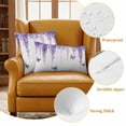 thumbnail image 6 of Wisteria Outdoor Pillow Covers 16x16 Set of 2,Waterproof Patio Throw Pillowcase Protectors,Purple Flowers Butterflies Vintage Spring Decorative Pillow Shams Cushion Covers for Seat Bed Couch Sofa, 6 of 8