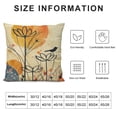 thumbnail image 5 of Qinduosi Boho Abstract Modern Art Decorative Throw Pillow Cover  , Minimalist Geometric Bohemian Sun Moon Decoration, Botanical Plant Square Pillowcase Cushion Case Sofa Couch Home Decor White, 5 of 5