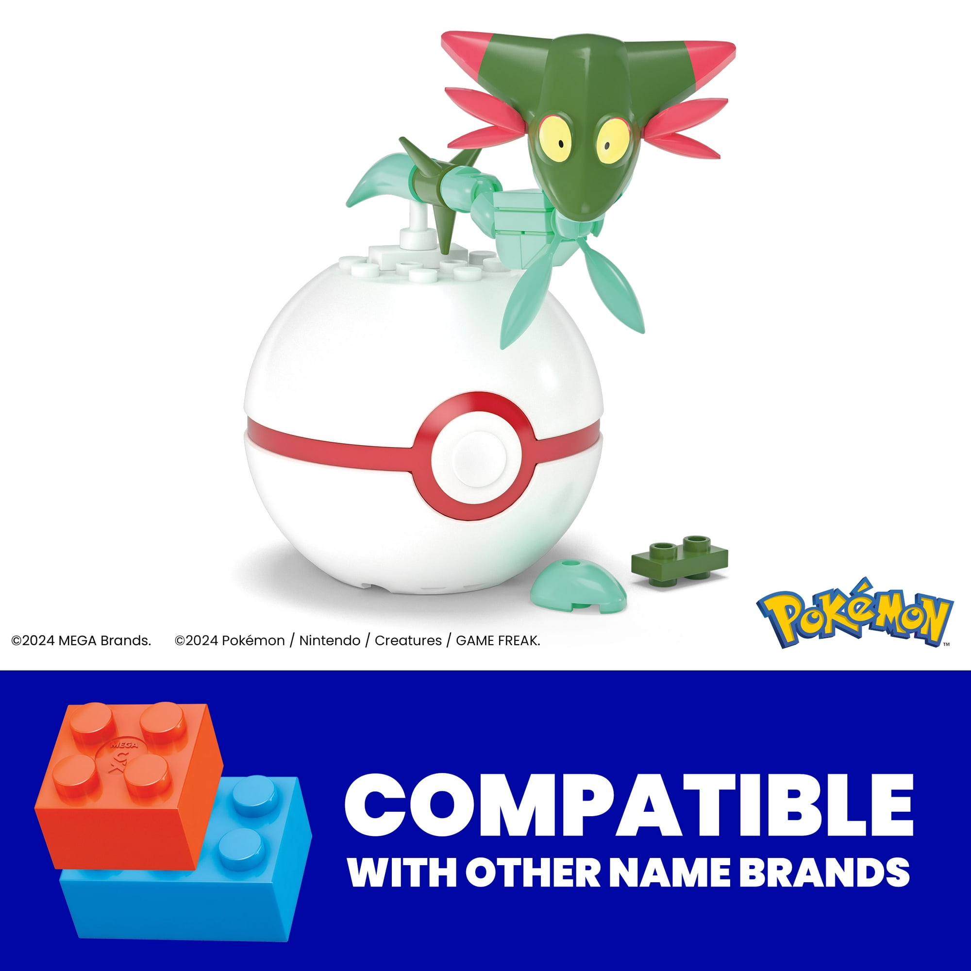 MEGA Pokémon Dreepy Building Toy Kit, Poseable Action Figure (21 Pieces) for Kids