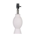 thumbnail image 3 of (2 pack) Simplee Adesso 18.5" Height White Ceramic Material Table Lamp Base, Modern Design, Livingroom, Bedroom, 3 of 7
