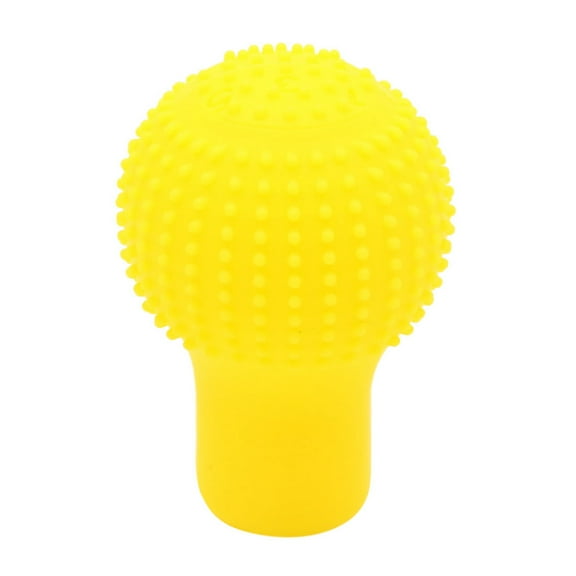 Unique Bargains 5 Speed Yellow Silicone Lever Gear Shift Shifter Knob Cover Portector for Car