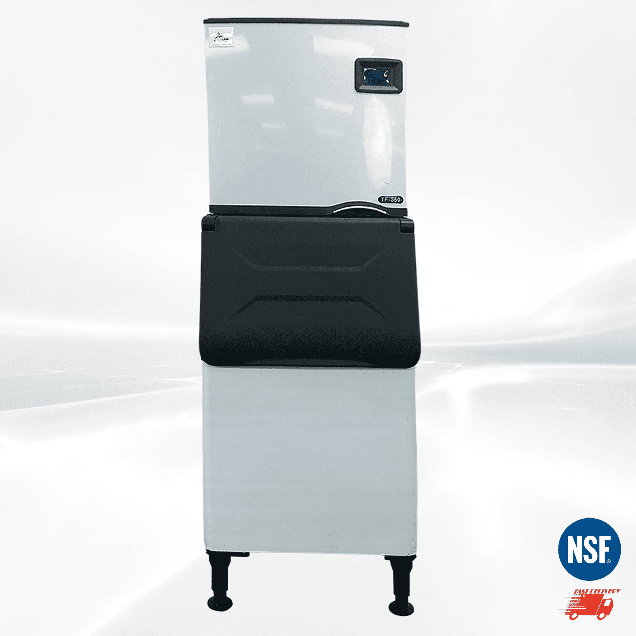 Cooler Depot NSF 350 lb Commercial Ice Maker Machine, Split Design with Touch Screen, Model TF350