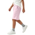 thumbnail image 5 of Tdoqot Boys Athletic Shorts Knee Length- Baggy Elastic Waist Quick Dry Casual Kids Cotton Sweat Shorts Pink Size 5 T, 5 of 7