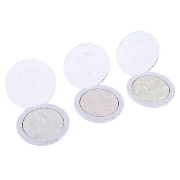 3 uds 6 colores cara bronceador resaltador sombra de ojos en polvo maquillaje UN jinwen Kit de polvos bronceadores