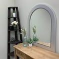 thumbnail image 3 of OVALCREST Yates Framed Vanity Mirror - Crescent Cathedral - 28.4x36.4 Silver, 3 of 5